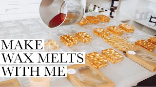 MAKE WAX MELTS WITH ME PODCAST  Step by Step Explanation Of The Wax Melt Making Process [upl. by Tapes42]