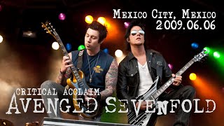 Avenged Sevenfold  Critical Acclaim Mexico 2009 Bottles on stage [upl. by Enomad]