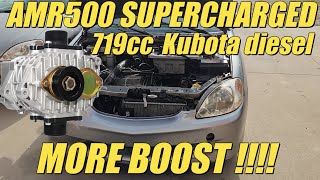 S4 E14 We modify the AMR500 supercharger drive system to generate more boost on the kubota diesel [upl. by Seraphim]