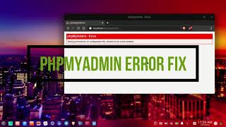 How to Fix PHPmyAdmin Error  Wrong permission on configuration files  XAMPP Ubuntu Linux [upl. by Gnaw]