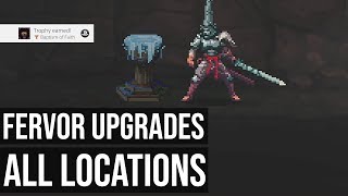 All Fervor Upgrades Locations Baptism of Faith Trophy  Blasphemous [upl. by Ynad807]