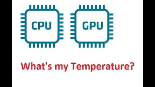 How to check CPU and GPU temperatures using HWMonitor [upl. by Fraze]