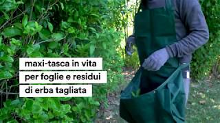 Grembiule da giardinaggio con tasca raccogli foglie [upl. by Einattirb]