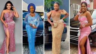 African Lace Dress Asoebi Styles 2024  Trending Asoebi Styles  Asoebi Lace  Nigerian Lace Styles [upl. by Ravahs946]