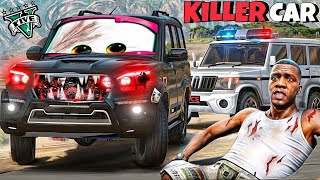 GTA 5 Curesd killer Car Killed Franklin killer car attack franklin GTA V MOD [upl. by Ldnek569]