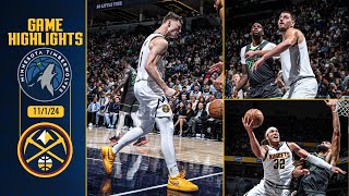 Denver Nuggets vs Minnesota Timberwolves Full Game Highlights 📺  11124 [upl. by Eixel]