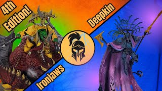 Age of Sigmar 4th Edition Battle Report Ironjaws Brute Fist vs Idoneth Namarti Fish Force [upl. by Virgy]