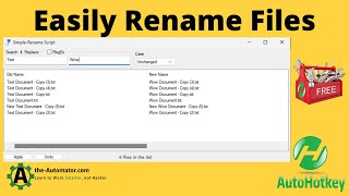 💥 Quick amp Easy File Renaming in Windows  AutoHotkey Secrets❗ [upl. by Keung]