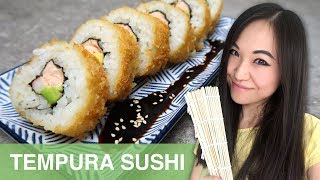 REZEPT Tempura Sushi selber machen  japanisch kochen [upl. by Oys]