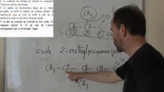 cours 1S  ch18 composés oxygénés  III2 nomenclature des acides carboxyliques [upl. by Eden589]