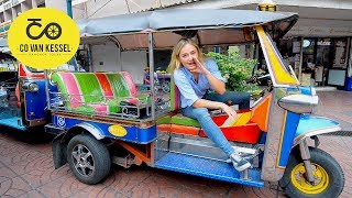 How to use a Tuk Tuk in BANGKOK Co van Kessel guide [upl. by Nnodnarb902]