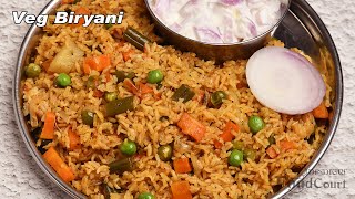 Veg Biryani Vegetable Biryani In Pressure Cooker Lunch Recipes [upl. by Riancho602]