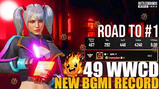 I BEAT THE WORLD RECORD  49 CONSECUTIVE DINNERS🔥 BGMI LIVE IN TAMIL bgmi rankpush girlgamer [upl. by Amarillis870]