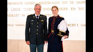 Princess Elisabeth oath as officer of Royal Military School [upl. by Ibmab]