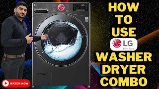 how to use lg washer dryer combo machine  lg washer dryer  fhd2112stb  fhd1508stb  fhd1057stb [upl. by Barmen]