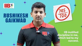 IIB Topper Gaikwad Rushikesh Namdev 705 out of 720 [upl. by Elehcor]