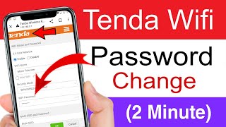 how to change wifi password tenda router 2023  tenda wifi password change  wifi password [upl. by Ziwot]