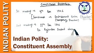 Constituent Assembly of India in Hindi  Indian Polity  SSC CGL by TVA [upl. by Ebarta]