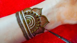 New easy fronthand mehndi design  easy mehndi design for beginners  mehndi design  mehndi [upl. by Arihaj]