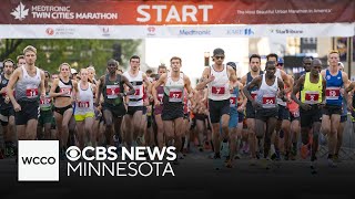 Runners get set for Twin Cities Marathon [upl. by Auliffe]