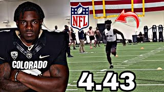 ⚡️RB Kavosiey Smoke Blazes a 443u 40 Yard Dash 2024 Colorado Pro Day [upl. by Lucien]