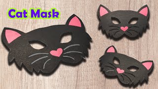 Cat face mask  how to make cat mask  cat mask [upl. by Luhe]