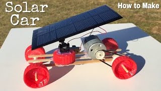 How to Make a Car  Mini Solar Powered Car  Easy to Build [upl. by Nodnrb]