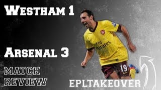 West ham vs Arsenal 13 201213 [upl. by Seaden]