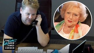 Betty White Prank Called James Corden [upl. by Airam]