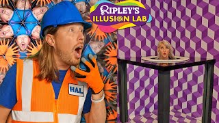 Handyman Hal visits Ripleys Illusion Lab  Cool Illusions  Awesome Kids show [upl. by Rebmit]