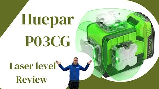 Huepar P03CG Laser level Reveiw  Great Product LR6RG test [upl. by Anirad823]