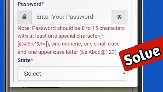 Fix password should be 8 to 15 character special character numeric upper case small case letter [upl. by Atinas]