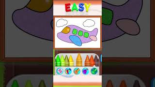 Coloring Games Airplane Coloring Fun for Kids [upl. by Noxin526]