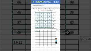 IF  ISBLANK Formula In Excel excel exceltips shorts exceltutorial msexcel microsoftexcel [upl. by Eedna]