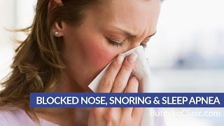 Blocked Nose  Snoring amp Sleep Apnea [upl. by Enimisaj]