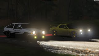 Initial D Battle  FD vs AE86  Keisuke vs Takumi  Forza Horizon 4 [upl. by Tremaine406]