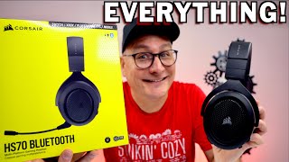 WORKS ON EVERYTHING Corsair HS70 Bluetooth Review [upl. by Brittaney]