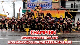 CHAMPION  Bicol High School for the Arts and Culture  Cimarrones Festival Pili Town Fiesta 2024 [upl. by Lebaron]