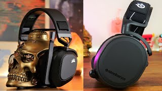 Corsair HS80 vs SteelSeries Arctis 9  Comfort vs features which is best [upl. by Tamqrah905]