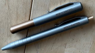 Unboxing  Aerocrafted Retract Click Pen amp Contrail Pocket Pen [upl. by Suivatal]