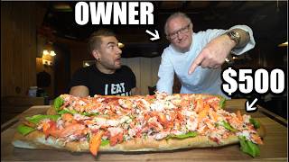 OWNER BETS 500 I CANT EAT 48quot OF LOBSTER ROLLS  Joel Hansen [upl. by Cheadle236]