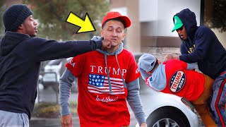 Wearing Trump Clothes In The Hood GONE WRONG [upl. by Adolf]