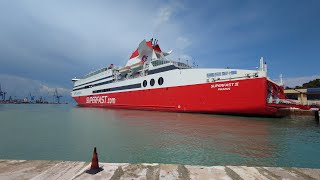 Superfast Ferries Superfast XI Ancona Igoumenitsa 2022 4K [upl. by Muhan]