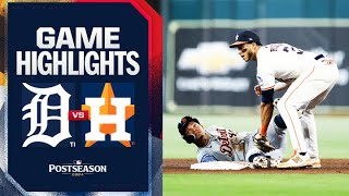 Tigers vs Astros AL Wild Card Game 1 Highlights 10124  MLB Highlights [upl. by Wescott]