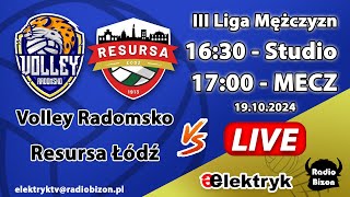 METPRIM Volley Radomsko — Resursa Łódź  Transmisja LIVE i STUDIO przedmeczowe [upl. by Elleirol]