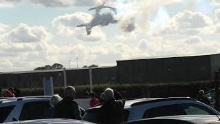 RED ARROWS DOING THERE COLOURED SMOKE AT RAF WADDINGTON ON 03102024 [upl. by Enylorac32]