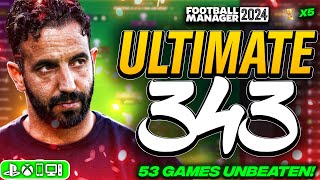 Amorims ULTIMATE 343 FM24 Tactic x5🏆  Best FM24 Tactics [upl. by Tezile392]