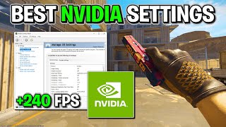 Best Nvidia Settings for CS2 FPS Boost amp Low Latency [upl. by Shien650]