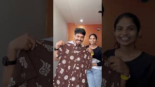 Pranking husbands with same shirt 😍 aswathyamarnath shorts [upl. by Det]