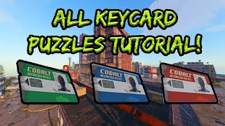 Rust ALL MONUMENT KEYCARD PUZZLE Locations Guide 2022 WITH TIMESTAMPS [upl. by Enawyd657]